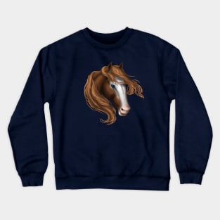 Horse Head - Bald Face Crewneck Sweatshirt